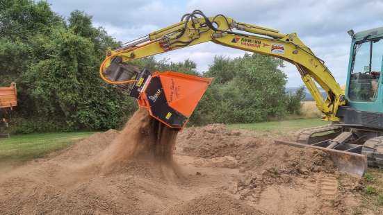 Schaufelseparator - Terra-Star® Ecoline - TSE.103 - Sieben am Bagger