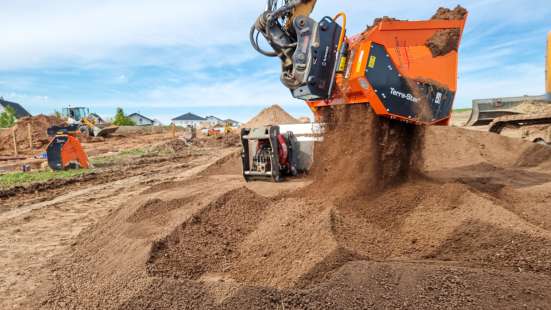 Schaufelseparator - Terra-Star® Compactline - TSC.154 - Sieben am Bagger