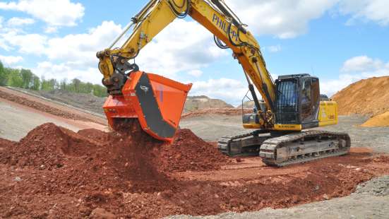 Schaufelseparator - Terra-Star® Powerline - TSP.124 - Sieben am Bagger