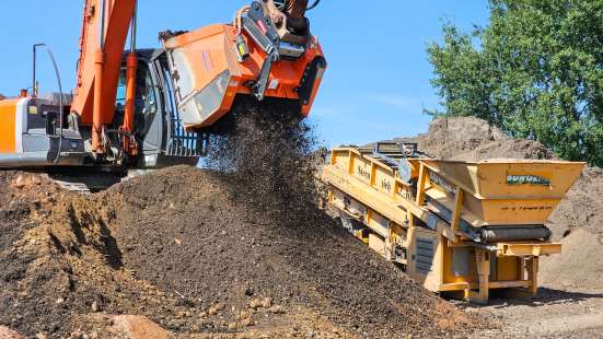 Schaufelseparator - Terra-Star® Powerline - TSP.154 - Sieben am Bagger