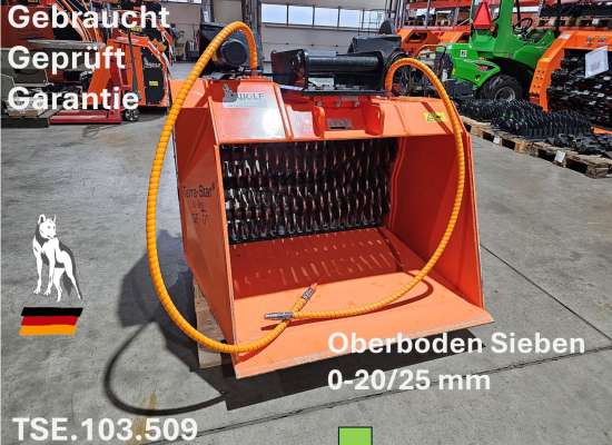 Separator zum Sieben Körnung 0-20/25 mm Bagger ab 6t Radlader ab 4t