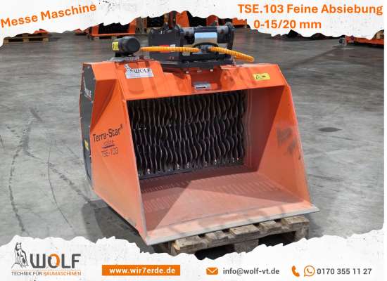 Terra-Star TSE.103 für Feine Absiebung Bagger ab 6t