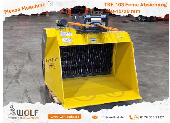Terra-Star TSE.103 für Feine Absiebung Bagger ab 6t Sonderfarbe