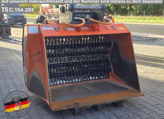 Wolf Separator TSC.154 mit Siebwellen Körnung 0-20/25 mm Gehäuse gebraucht, Wellen neu