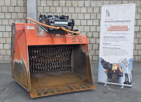 Wolf Separator Terra-Star TSP.154. mit Siebwellen Siebkörnung 0-20/25 mm Bagger ab 23 to. Radlader ab 12,5 to