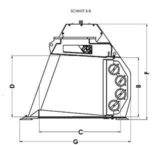 Schnittzeichnung Schaufelseparator TSP.124 seitlich