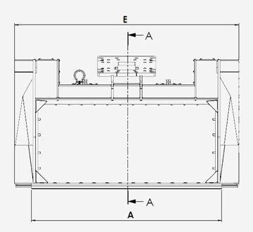 Schnittzeichnung Schaufelseparator TSP.224 frontal