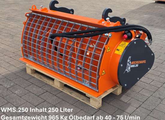 Mischschaufel Betonmischer 250 Liter Inhalt