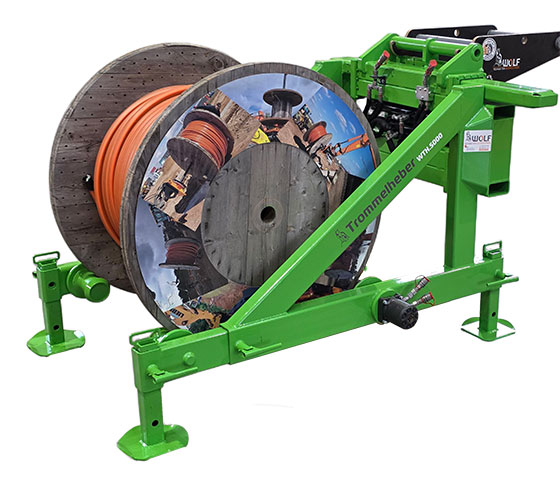 Wolf Trommelheber beladen